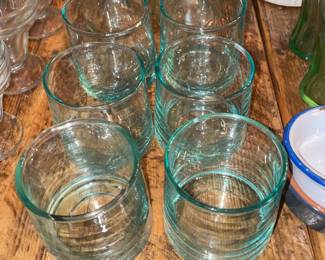 Teal Drinking Glasses