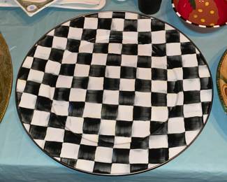 Mackenzie-Childs Plaid Platter