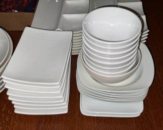 White China Plates
