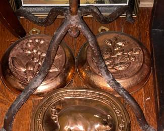 Cast Iron Floor Candelabra
