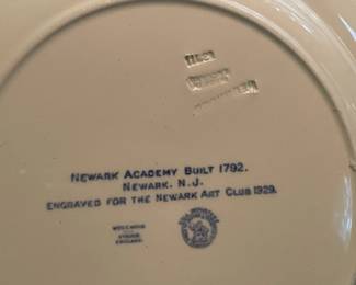 Newark Academy Plate