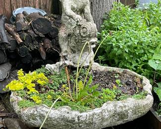 Concrete Bird Bath