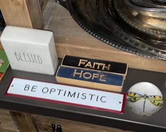 Signs & Glass Paperweights