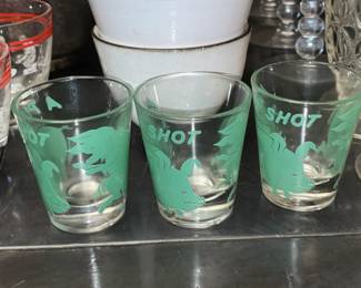 Vintage "Pig Shot" Shot Glasses