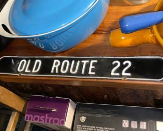 Vintage "Old Route 22" Sign