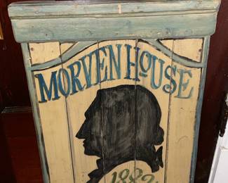 Wooden Morven House Princeton, NJ Wood Sign