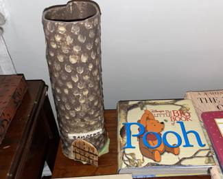 Winnie The Pooh Books & Handmade "Sanders" Tree Vase