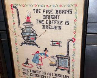 Framed Needlepoint Artwork
