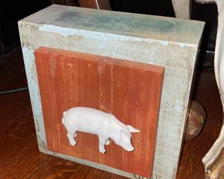 Pig Block Wall Art