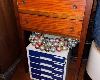 Wooden 2 Drawer End Table