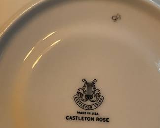 "Castleton Rose" China Plates