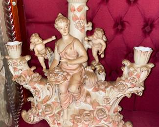 Antique Figural Candelabra