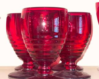 Ruby Red Glassware