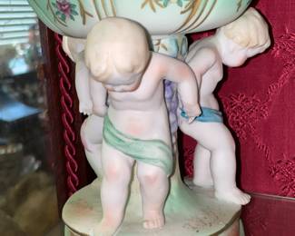 Porcelain Figural Trinket Dish