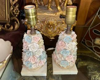 Porcelain Floral Table Lamps