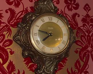 Gold Toned Wall Clock