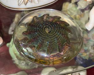 Signed Art Glass Paperweight
