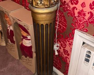 Gold Column Pedestal;