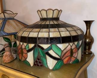 Hanging Stained Glass Chandelier