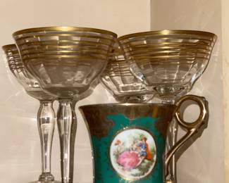 Gold Rimmed Stemware