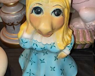 Vintage Miss Piggy Ceramic Figurine
