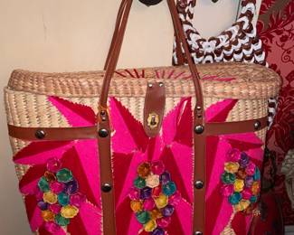 Straw Beach Bag