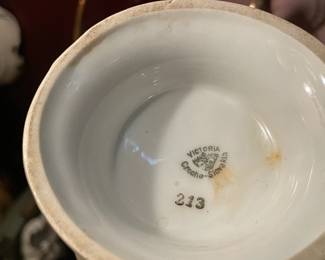 Double Handled Porcelain Vase By "Victoria"