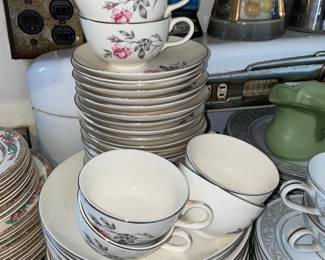 Rose Patterned China Set