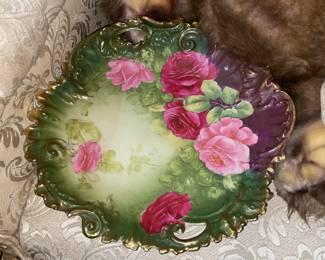 Antique Floral Porcelain Bowl (Germany)