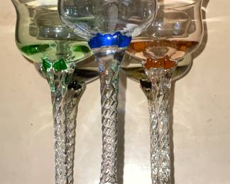 Color Twisted Stemware