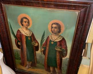 Antique Church Framed Artwork