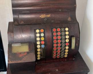 Antique Gas Station National Cash Register