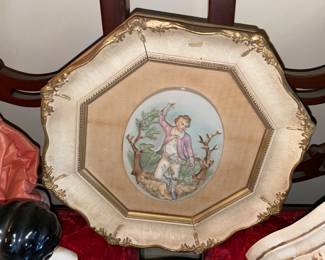 Set Of 2 Hanging Bisque Wall Plaques
