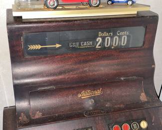 Antique Gas Station National Cash Register
