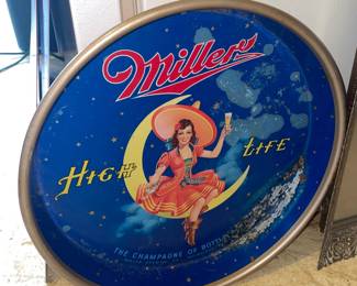 Miller High Life Moon Serving Tray