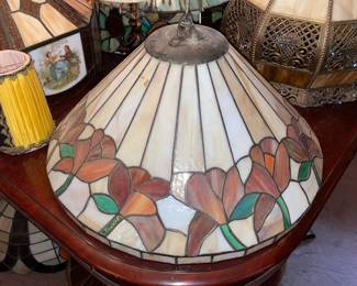 Hanging Stained Glass Chandelier