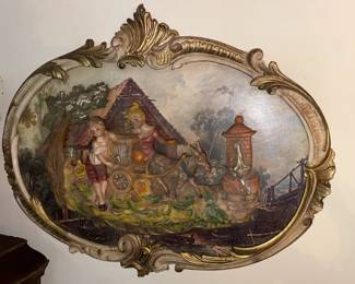 3d Hanging Figural Wall Plaque