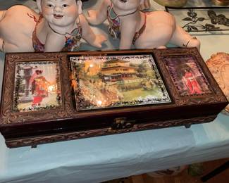 Asian Musical Trinket/Jewelry Box