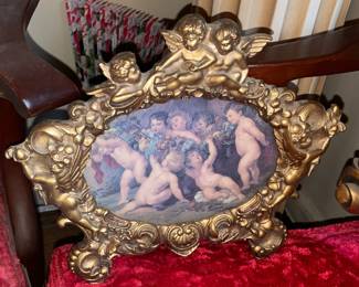 Gold Cherub Frame