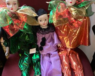 Harlequin Porcelain Dolls