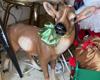 SUPER HEAVY Concrete Christmas Deer