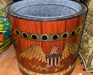 Tin Litho Eagle Barrel