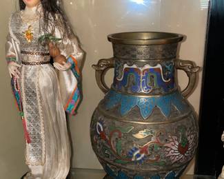 Asian Cloisonne Vase