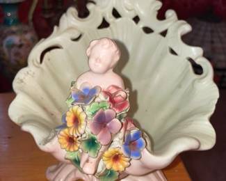 Cherub Floral Bowl (Italy)