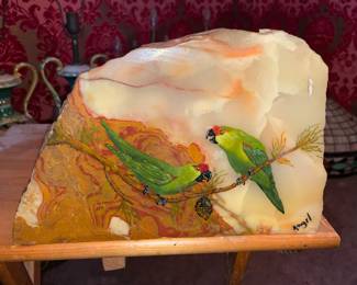 Signed & Hand Painted Rock Specimen