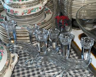 Glass Candlestick Holders