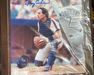 Autographed Gary Carter Plaque
