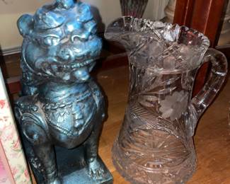 Large Crystal Pitcher