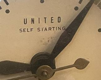 Vintage "United Clock Co." Brass Horse Clock