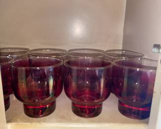 Ruby Red Glassware